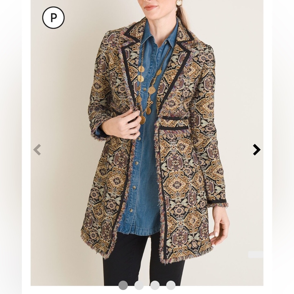 Chico's Multicolor Patterned Blazer - image 1